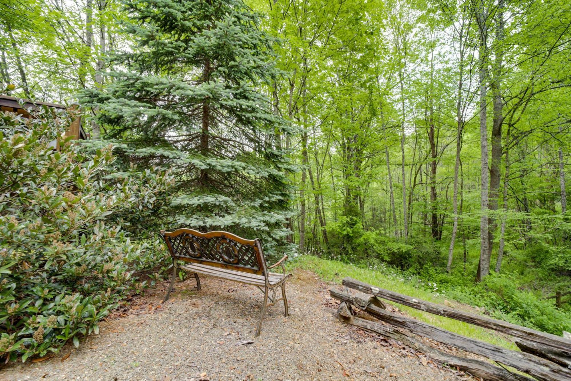 Peaceful Smoky Mountain Cabin With Deck And Fire Pit! Waynesville Exterior foto